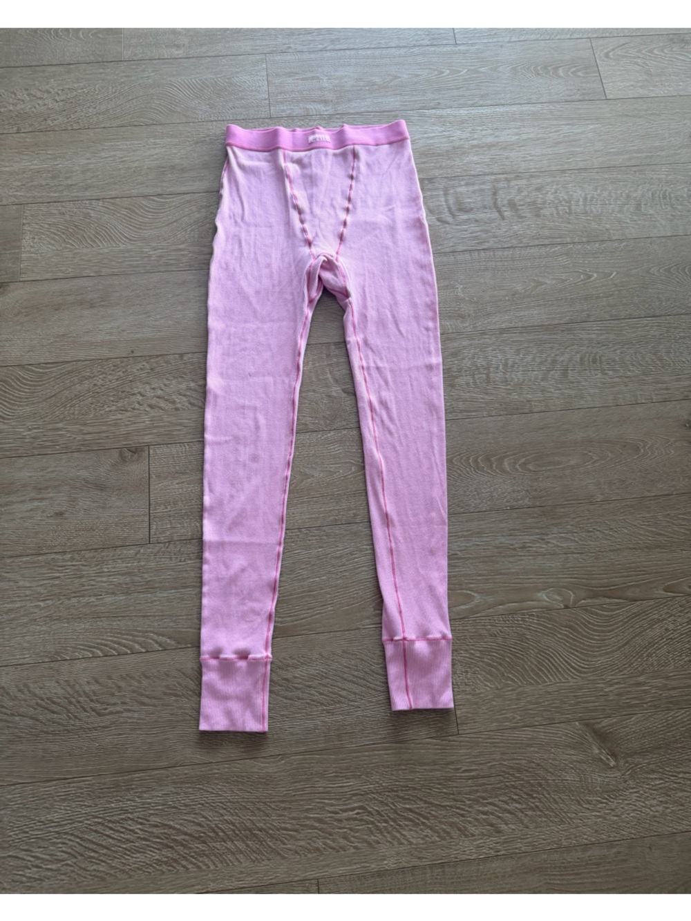 Skims Small Pink Ribbed Leggings. 💕⚡️